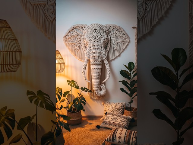 Amazing Macrame Animals - Elephant, Tiger, Wolf #macrame