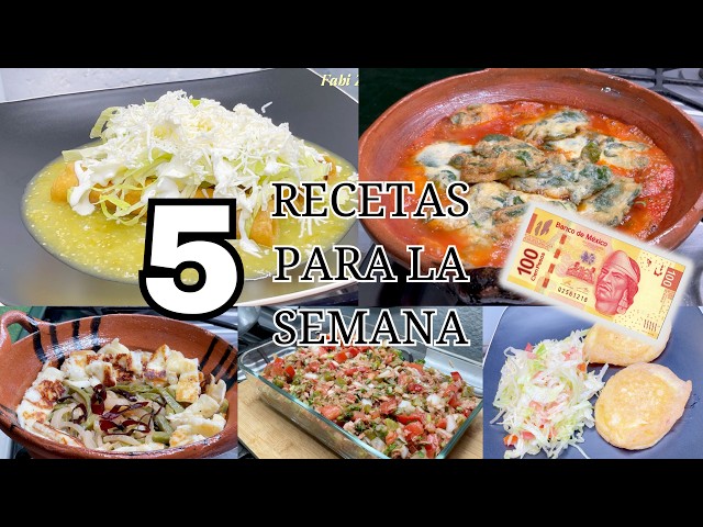 5 RECETAS CON $100 PESOS FACIL Y ECONÓMICAS
