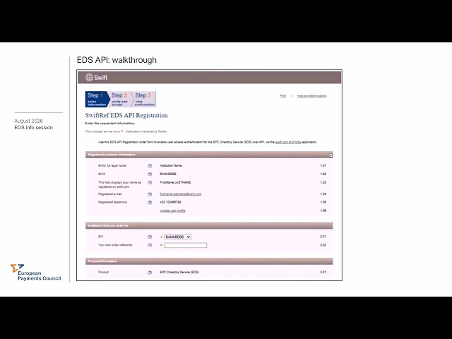 EPC Directory Service (EDS) training: EDS API Walkthrough