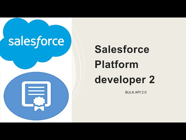 Salesforce platform dev 2- Bulk API 2.0