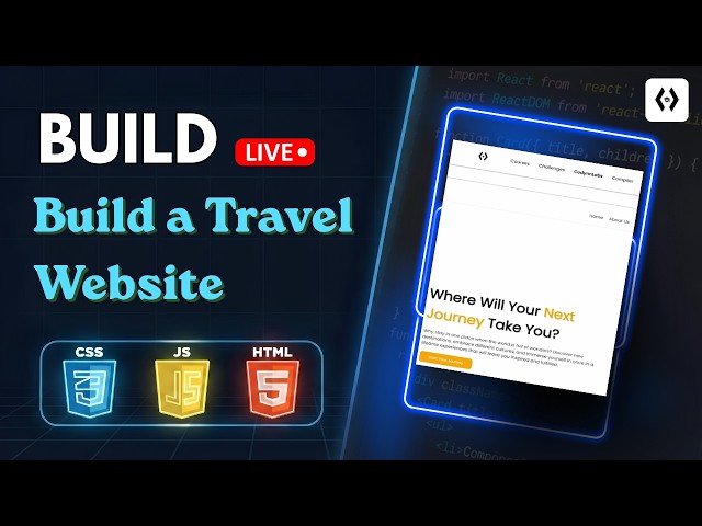 Build a Travel Website with CRUD (HTML/CSS/JS/Node) | Beginner's Guide