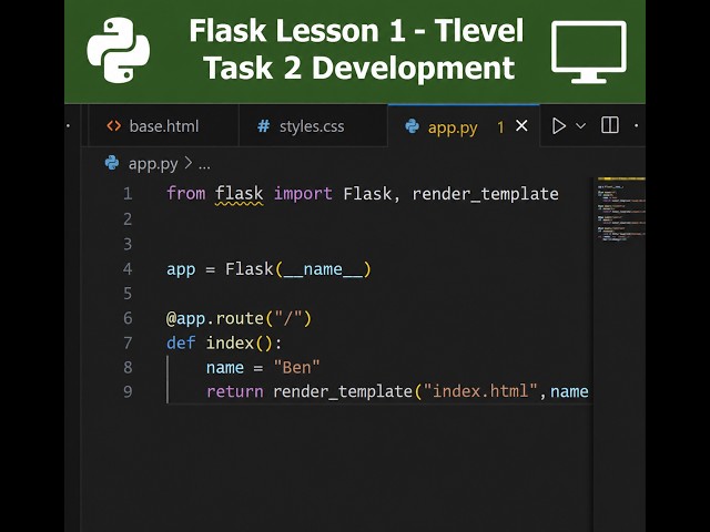 Flask 1 - T-Level Task 2 Development