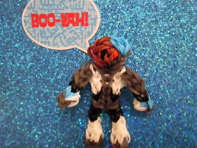 Rainbow Loom Teen Titans Go! Cyborg Charm.