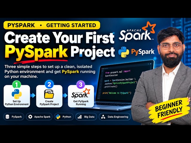 PySpark for Beginners: Create Your First PySpark Project Step-by-Step