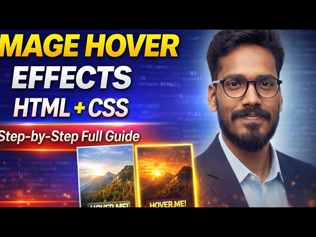 Image Hover Effects in HTML + CSS 🔥 | Step-by-Step Full Guide (2026) || #coding #css #html 