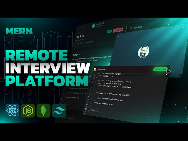 MERN Stack Project: Video Calling Interview Platform with React & Node.js