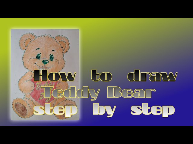 How to draw Teddy Bear step by step!teddy bear ku kaise banaye 