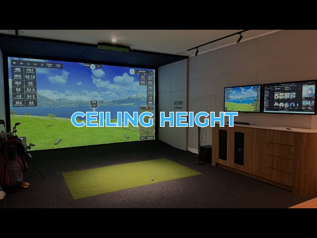 What is the ideal Ceiling height for a Golf Simulator? Do this FIRST!