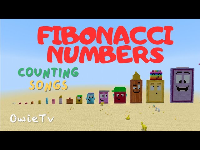 Fibonacci Numbers Song | Minecraft Numberblocks Counting Songs for Kids | Math Songs for Kids