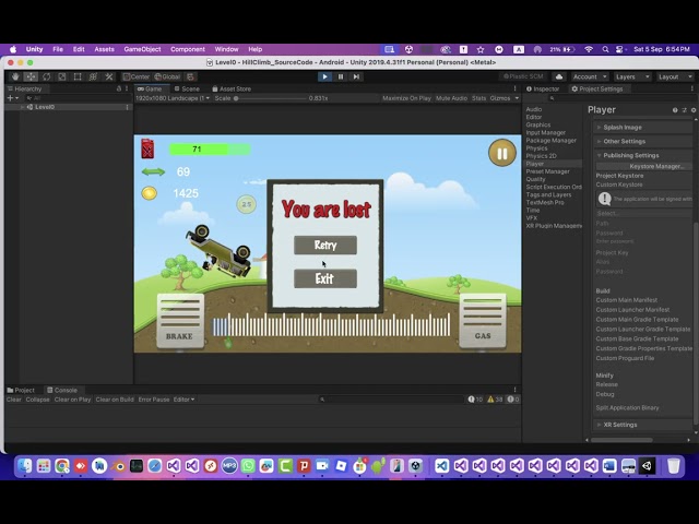 hill climb unity source code
