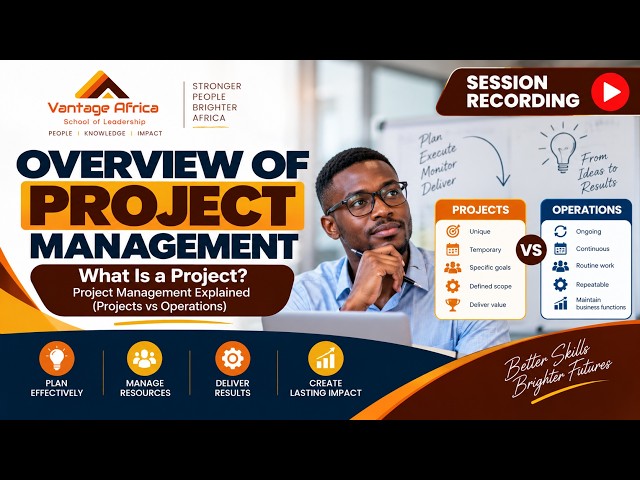 Overview of project Management: What Is a Project? Project Management Explained | Dr. Benson Kiarie