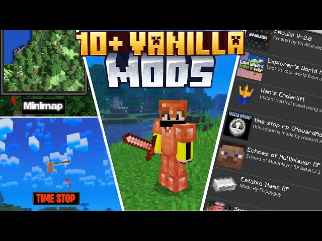 10 Best New Minecraft PE Mods For 1.21! (Bedrock/MCPE)
