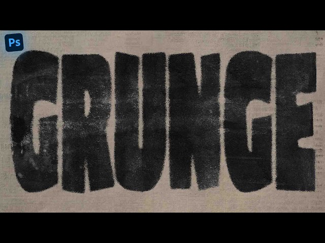 Grunge Text Effect in Photoshop Tutorial