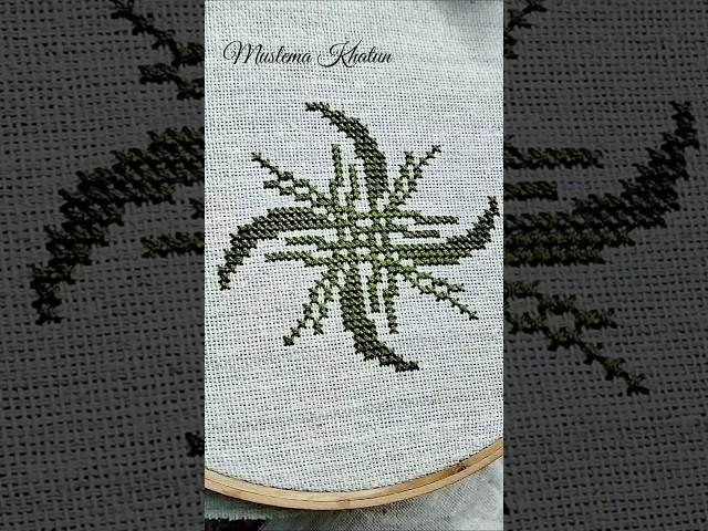 Easy Hand Embroidery Design | Sewing Tutorial #embroidery #shorts #shortsviral #trending #diy
