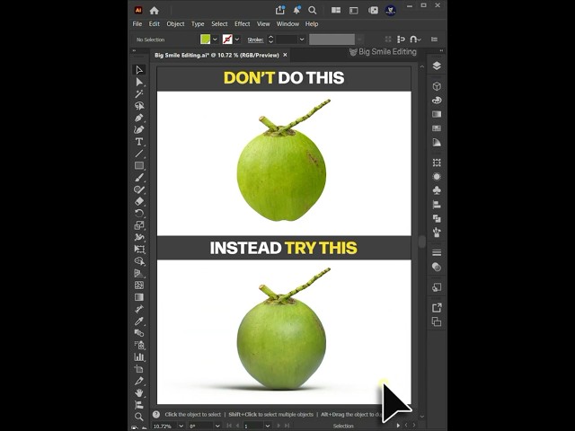Illustrator Tips: How to Easily Create a Realistic 3D Coconut!