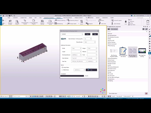 Tekla Open API : Part Values
