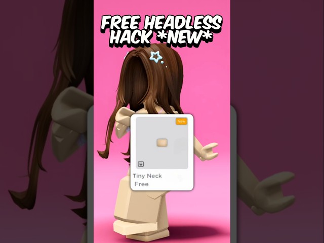 FREE HEADLESS NEW #roblox #freeitems #robux