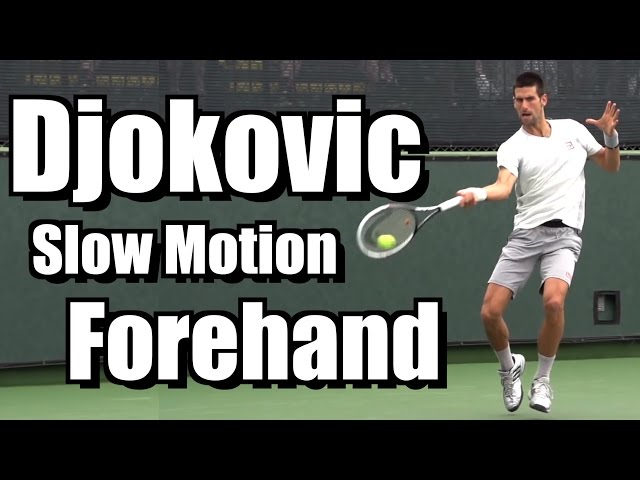 Novak Djokovic Forehand in Super Slow Motion - BNP Paribas Open 2013