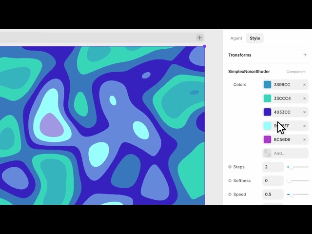 Posterised Noise Background for Framer