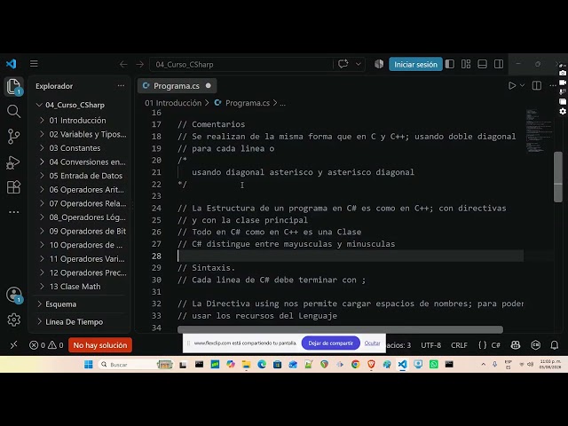 C# Course Lesson 01 Introduction Hello World | Free Programming School