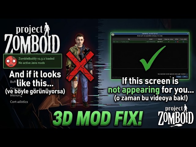 Fix 3D Mods in Project Zomboid! ZombieBuddy PZ3D