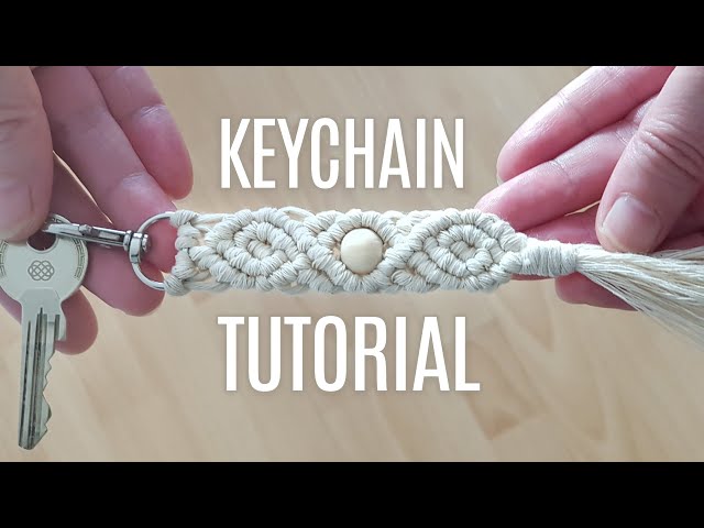DIY ROSEBUD MACRAME KEYCHAIN TUTORIAL