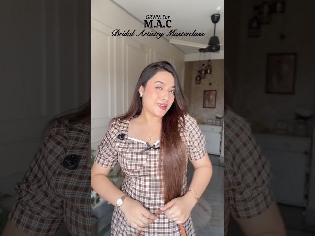 ✨GRWM For ​⁠M.A.C Bridal Artistry Masterclass❤️ | #shorts #masterclass #grwm #makeuptutorial