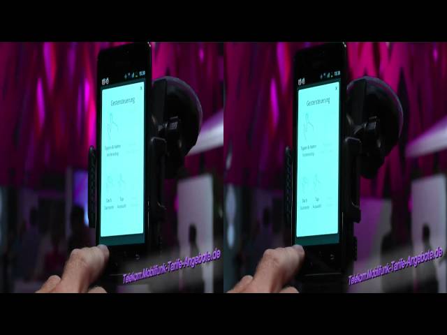 3D-Video: AutoRead App Vorstellung (Telekom Stand IFA 2012 Berlin) Android App Vorlesen SMS News usw