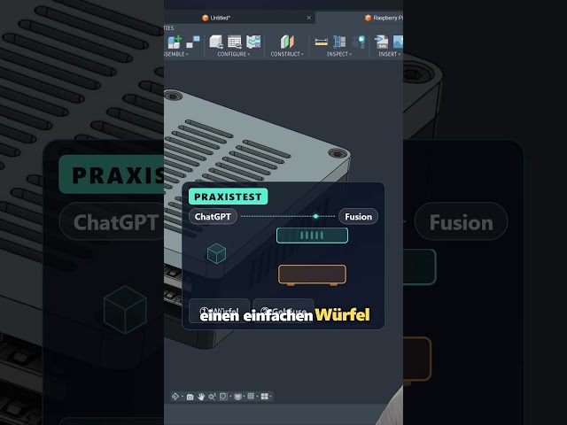KI baut ein 3D-Gehäuse – ganz allein in Fusion