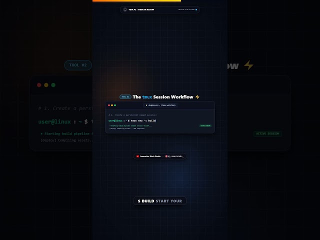 Run Background Tasks in Linux Like a Pro (nohup & tmux) 🚀 #shorts  #linux