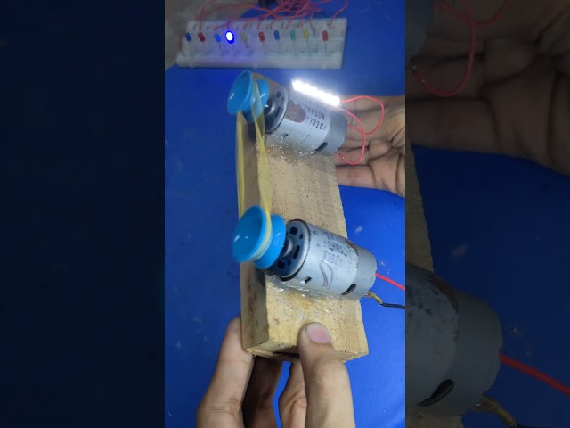 2 DC Motors + LEDs = Crazy DIY Project #science