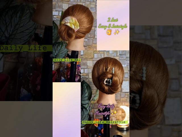 easy & simple hairstyle hack 👌 😱✅️ #shorts #fyp #hairstyle