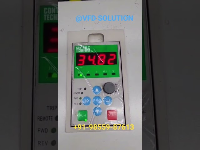 Control Technique 30kw vfd testing after repair. #repairing #electrical #vfd #electricalmachines
