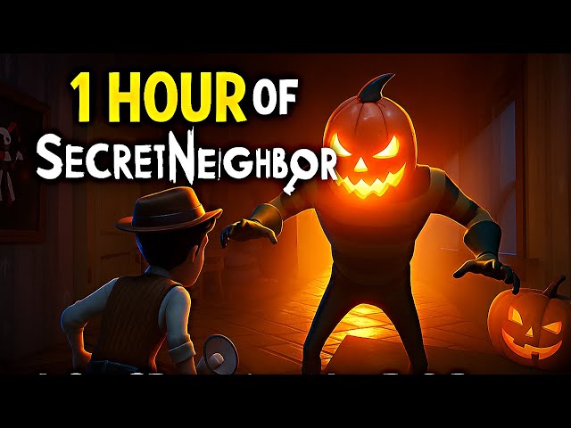 🎮 1 Hour of Secret Neighbor Madness! 🤯 Kids vs Neighbor Chaos