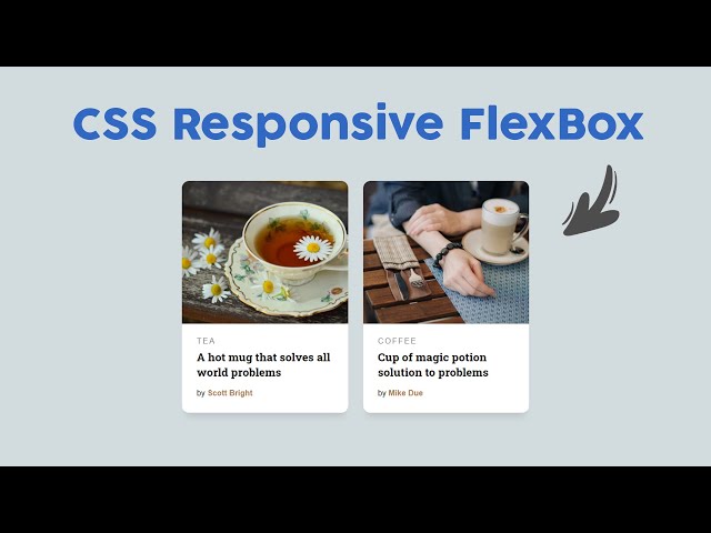 CSS Responsive FlexBox with Hover Effects | Html & CSS