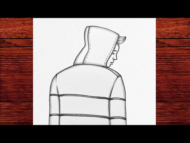 Back View Boy Drawing, Pencil Sketch for Beginners, Easy Drawing Tutorial, Easy Boy Drawing