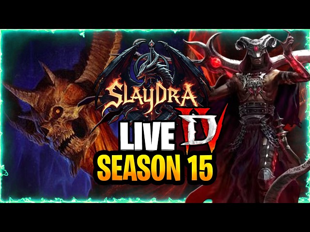 🔥DROPS [ON] Diablo 4 Season 15 LIVE : Ask Anything : Commands type !level !builds (For Vids)