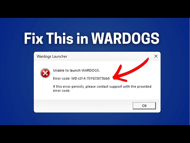 Fix WARDOGS Error Code: WD-L014