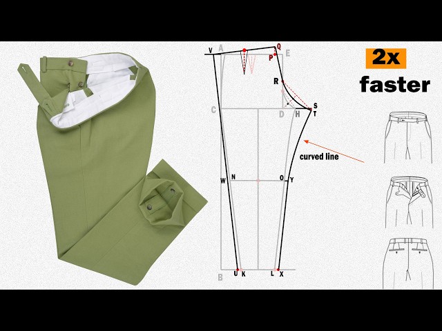 I Tested Every Pant Drafting Method (This One Wins)/ Men's pant drafting for beginners to pro