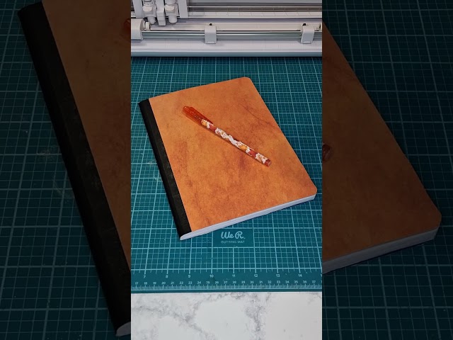 Turning a worn-out notebook into a cute Fall journal! 📓✨ #shorts