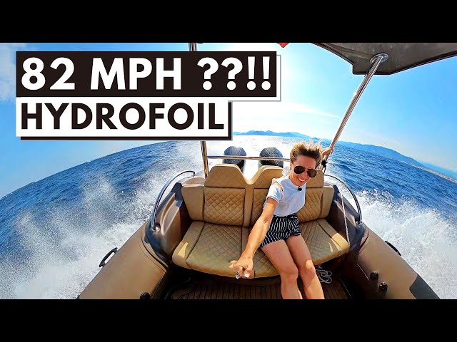 $195,000 HYDROFOIL SUPPORTED CATAMARAN Hysucat 28 Center Console by BERING GROUP Yacht Tender Tour