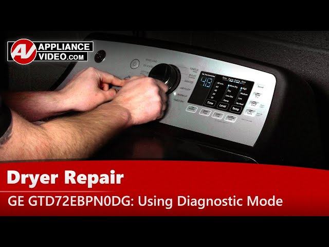 GE Dryer GTD72EBPN0DG - Diagnostic Mode &  Error Codes