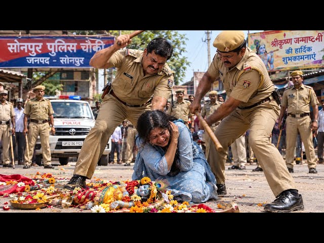 A statue of Lord Krishna falls on the road, shattering the inspector's pride! Lady IPS officer te...