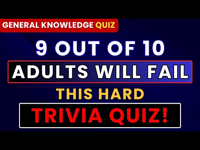 CHALLENGE YOUR BRAIN: CAN YOU PASS THIS DIFFICULT QUIZ? | GENERAL KNOWLEDGE #generalknowledge  #quiz