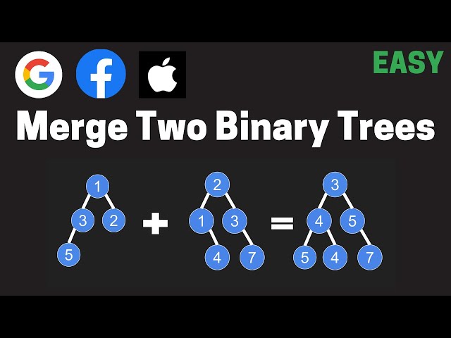 Facebook Coding Interview Question - Merge Two Binary Trees
