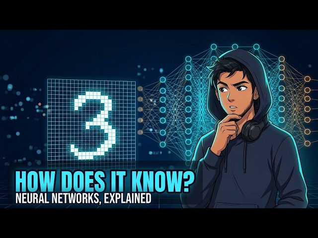 How Does a Computer Recognise a 3? Neural Networks, Explained