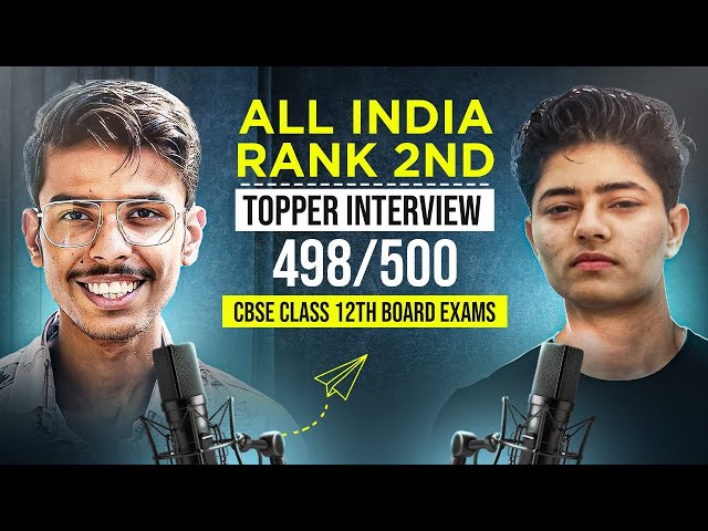 How He Scored 99.6% in Humanities Class 12 Board Exams CBSE | Topper Interview