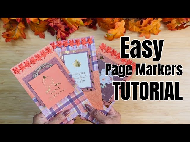 Easy page markers BONUS TUTORIAL