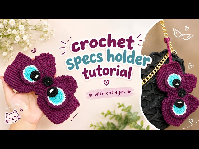 Crochet specs holder tutorial | DIY glasses holder | step by step full guide @floralsbyfaylaam 