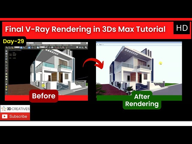Final V-Ray Rendering in 3Ds Max Tutorial